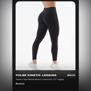 ALPHALETE Pulse Kinetic Leggings Blackout